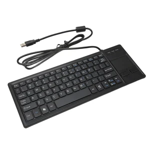 Julihai Compact Touch Keyboard with Basic Gestures Wired Scissors Key Plug and Play for Manufacturing Medical Applications ABS Black 12.2 X 4.53 X 0.47in Julihai Compact Touch Keyboard with Basic Gestures Wired Scissors Key Plug and Play for Manufacturing Medical Applications ABS Black 12.2 X 4.53 X 0.47in