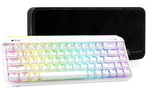 AJAZZ AF68 60% Wireless Gaming Keyboard, Tri Mode, Custom Light Bars, White AJAZZ AF68 60% Wireless Gaming Keyboard, Tri Mode, Custom Light Bars, White
