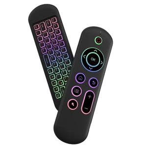 LUVI Air Mouse Universal Remote Control Mouse Wireless Mini Keyboard Motion Sensing Backlit Rechargeable 2.4G & BT5.2 Compatible with Android TV Box/PC/Smart TV/Projector/All-in-one PC/MAC LUVI Air Mouse Universal Remote Control Mouse Wireless Mini Keyboard Motion Sensing Backlit Rechargeable 2.4G & BT5.2 Compatible with Android TV Box/PC/Smart TV/Projector/All-in-one PC/MAC