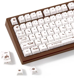 KEYFLICK PBT Chocolate Crunch Brown Keycaps Cute Key Cap 145 Keys MX Switch KEYFLICK PBT Chocolate Crunch Brown Keycaps Cute Key Cap 145 Keys MX Switch