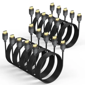 4K HDMI Cable 6FT 10-Pack, High Speed HDMI 2.0 Cord, 4K@60Hz, 18Gbps 4K HDMI Cable 6FT 10-Pack, High Speed HDMI 2.0 Cord, 4K@60Hz, 18Gbps