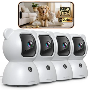 4 Pack 2.5K Cameras for Home Security, Non-Subscription AI Human/Pet/Crying Detection, 4MP Dog/Cat/Pet Camera Indoor with Phone App, Pan Tilt 2.4G WiFi Indoor Cameras, IR Night Vision, 2-Way Audio 4 Pack 2.5K Cameras for Home Security, Non-Subscription AI Human/Pet/Crying Detection, 4MP Dog/Cat/Pet Camera Indoor with Phone App, Pan Tilt 2.4G WiFi Indoor Cameras, IR Night Vision, 2-Way Audio