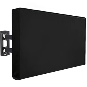TENTVIA Outdoor TV Cover, 48 to 50 Inch Weatherproof TV Protector, 600D Oxford Fabric Waterproof Outdoor Television Cover with Back Storage Pocket, Universal Fit for Wall Mount Bracket, Black TENTVIA Outdoor TV Cover, 48 to 50 Inch Weatherproof TV Protector, 600D Oxford Fabric Waterproof Outdoor Television Cover with Back Storage Pocket, Universal Fit for Wall Mount Bracket, Black