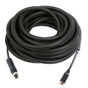 STONVUE 4 Pin Backup Camera Cable with Corrugated Tube Cover (33FT/10M) STONVUE 4 Pin Backup Camera Cable with Corrugated Tube Cover (33FT/10M)