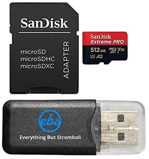 SanDisk MicroSDXC 512GB Extreme Pro Memory Card for GoPro Action Cameras SanDisk MicroSDXC 512GB Extreme Pro Memory Card for GoPro Action Cameras