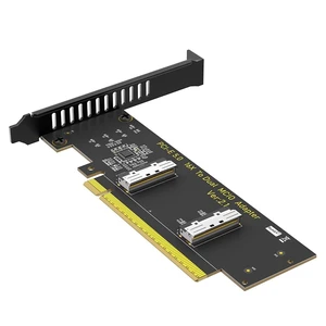 Sintech PCIe 5.0 16x to Dual MCIO SFF-1016,PCI-e Bifurcation x16 to x8x8 Split MCIO 8X Adapter Card Sintech PCIe 5.0 16x to Dual MCIO SFF-1016,PCI-e Bifurcation x16 to x8x8 Split MCIO 8X Adapter Card