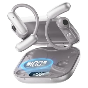 OceanSounds Open Ear Headphones, Bluetooth 5.4 Wireless Earbuds with Mic, Lightweight Ear Hook Sports Headphones, LED Display Charging Case, IPX5 Waterproof for Running, Workout, Gym, Cycling(S OceanSounds Open Ear Headphones, Bluetooth 5.4 Wireless Earbuds with Mic, Lightweight Ear Hook Sports Headphones, LED Display Charging Case, IPX5 Waterproof for Running, Workout, Gym, Cycling(S