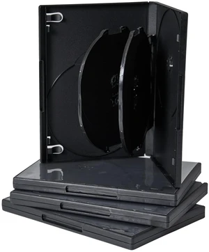 Progo Premium 14mm Standard Size 6-Disc DVD Case with Clear Sleeve - Space Saving Storage Solution for Blu-ray Discs, DVDs and CDs (25 pcs) Progo Premium 14mm Standard Size 6-Disc DVD Case with Clear Sleeve - Space Saving Storage Solution for Blu-ray Discs, DVDs and CDs (25 pcs)