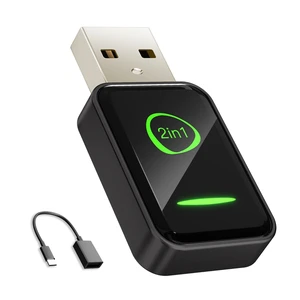Ginlvnda Mini 2-in-1 Wireless Apple CarPlay Android Auto Adapter USB A/C Ginlvnda Mini 2-in-1 Wireless Apple CarPlay Android Auto Adapter USB A/C