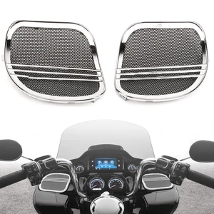 BRZOXIN Motorcycle Fairing Speaker Grills Cover for Harley Road Glide CVO FLTRXS FLTRU FLTRX (2015 2016 2017 2018 2019 2020 2021 2022 2023) (Set of 2 Chrome) BRZOXIN Motorcycle Fairing Speaker Grills Cover for Harley Road Glide CVO FLTRXS FLTRU FLTRX (2015 2016 2017 2018 2019 2020 2021 2022 2023) (Set of 2 Chrome)