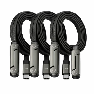 240W USB C to USB C Fast Cable with Invisible Phone Stand, 90 Flat Cord 240W USB C to USB C Fast Cable with Invisible Phone Stand, 90 Flat Cord