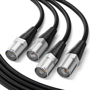 Tisino Shielded RJ45 CAT5e Stage Ethernet Connector Cable, 2 Pack/3.3 FT Tisino Shielded RJ45 CAT5e Stage Ethernet Connector Cable, 2 Pack/3.3 FT