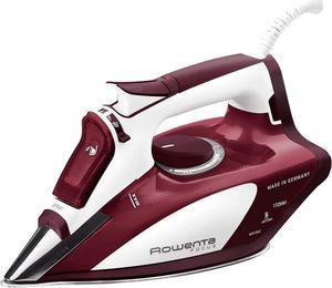 Rowenta DW5081 1725Watt Micro Steam Iron Stainless Steel Soleplate with AutoOff 400Hole Red