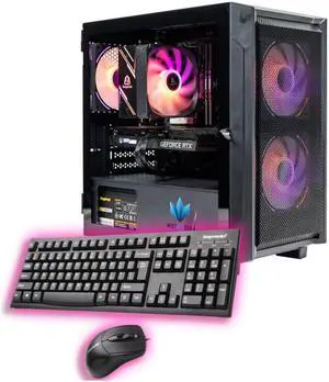 NextGen Gaming PC Desktop The Pioneer i5-12400F 4.4 GHz, NVIDIA RTX 3060 TI 8GB, 512GB NVME SSD, 16GB DDR4, 600W PSU, Air Cooler, Wi-Fi 6, Windows 11 Home 64-bit, Keyboard & Mouse Included