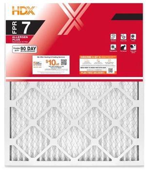 HDX 20 in. x 25 in. x 1 in. Allergen Plus Pleated Air Filter FPR 7 (Pack Of 12) - New