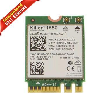 Dell Alienware 17 R5 Intel 9260NGW Killer 1550 Wireless Bluetooth Card 28V8D