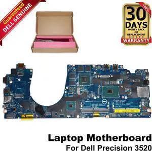 Dell Precision 3520 Intel Xeon 3GHz Quad Core Laptop Motherboard DDMP7
