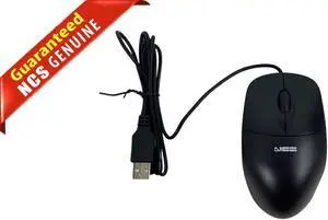 NCS MSU 0939 3-Button Wired USB Computer Mouse Black B005EJH6RW Windows/Mac