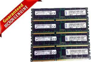Micron MT36JSF2G72PZ-1G6E1FF 4x16GB 2Rx4 PC3-12800R Server Memory - Lot of 4