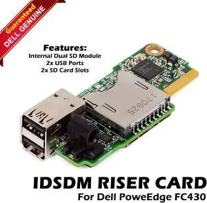 Dell PowerEdge FC430 IDSDM Riser Card USB Ports & SD Card Module R7KM0