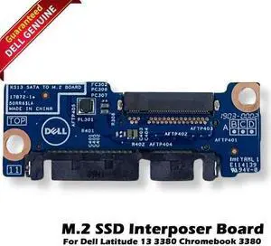 DELL Latitude 13 3380/3480/3580 2.5" SATA-M.2 SSD Interposer Board - Replacement Laptop Part, Single Pack