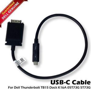 Dell Thunderbolt 3 USB-C 3.1 Metal Shell Dock Cable Dell TB16 TB15 K16A Docking Station 03V37X 3V37X 05T73G