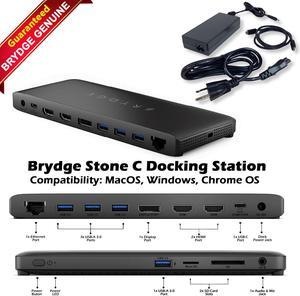 Brydge Stone II 4K Docking Station USB-C Compatible with Mac/Win BrystoneCBB