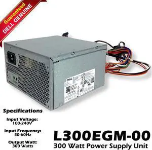 Dell Precision 3630 Tower 300W 24-Pin Power Supply Unit 0TG7YF, TG7YF
