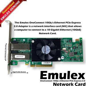 Dell OCE14102-U1-D Emulex 10GbE SFP Dual Port High Profile Network Adapter CG7YT