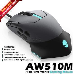 Dell Alienware AW510M Wired Gaming Mouse 16000 DPI High-Performance Sensor 2356N