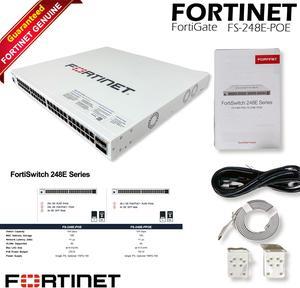 Fortinet - FortiSwitch-248E-FPOE 48-Port Rack Mountable Switch FS-248E-FPOE