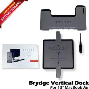 Brydge MacBook Vertical Dock for 13" MacBook Air Space Gray