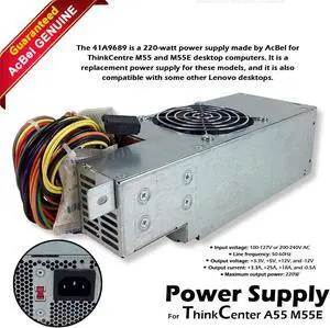 AcBel 220W API5PC58 41A9689 41A9691 Power Supply For ThinkCenter A55 M55E PC6017