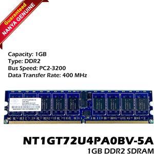 Nanya NT1GT72U4PA0BV-5A 1GB PC2-3200 DDR2-400MHz Reg ECC Server Memory