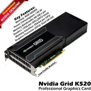 Nvidia GRID K520 8GB GDDR5 PCIe gen3 x16 Kepler GPU Graphics 900-12055-0010-000