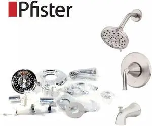 Pfister Single-Handle 3-Spray Tub and Shower Faucet POLISHED CHROME R908MPC