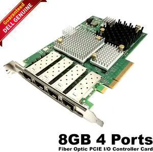 Dell Compellent Storage 8GB 4-Port Fiber Optic PCIe HBA I/O Controller Card TF67