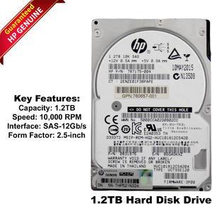 HP MLC 1.2TB 10K RPM SAS 12Gb/s SFF 2.5" Hard Drive 787175-004 0B31876