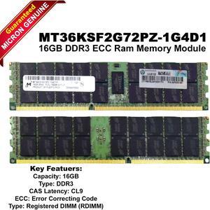 Micron 16GB 2Rx4 PC3L-10600R Registered ECC Server RAM  MT36KSF2G72PZ-1G4D1