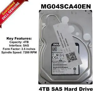 Dell MG04SCA40EN 4TB 7.2K SAS 12Gb/s 3.5" LFF Hot-Plug Hard Drive 00F9W8 0F9W8