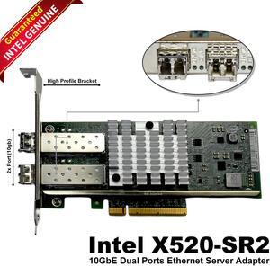 Intel X520-SR2 10Gbps Dual Port PCI-E Server Adapter High Profile E10G42BFSR