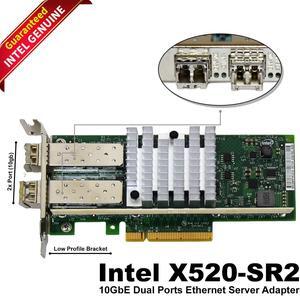 Intel X520-SR2 10Gbps Dual Port PCI-E Server Adapter Low Profile E10G42BFSR
