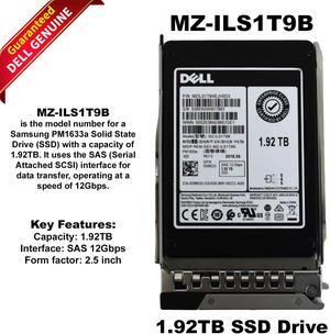 Dell 1.92TB SSD SAS 12G 2.5" RI Hard Drive 086DD NNDN5 MZ-ILS1T9B