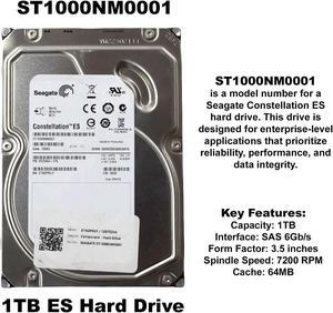Dell 740YX 1TB NL SAS 7.2K 6GBPS 3.5" Drive 9YZ264-150 ST1000NM0001