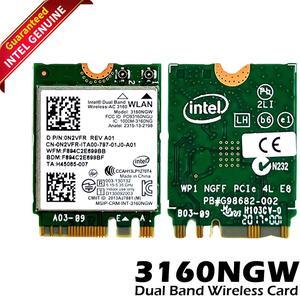 Intel Dual Band Wireless-AC 3160 3160NGW Bluetooth WLAN WiFi Card N2VFR