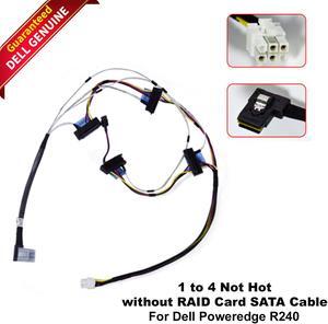 Dell PowerEdge R240 1 to 4 Not Hot-Swappable SATA Cable No RAID Card 2F8RD