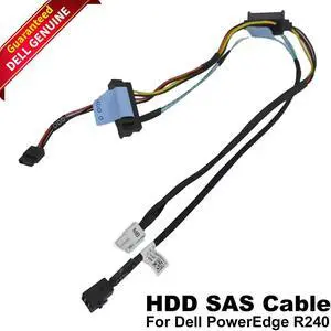 Dell PowerEdge R240 Server SAS line 1 to 2 Non Hot Swap RAID Card Cable R04MH