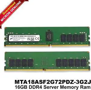 Micron MTA18ASF2G72PDZ-3G2J 16GB DDR4-3200 ECC RDIMM RAM Memory