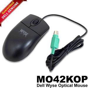 WYSE MO42KOP Black PS-2 Scroll Optical Mouse 770510-21L 85FHW
