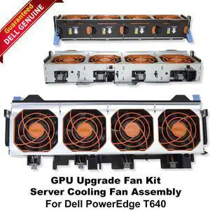 Dell PowerEdge T640 Server GPU Cooling 12V 4-Fan Cage Assembly 6KK42 NR6CV
